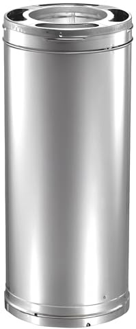 DuraVent DuraPlus Triple-Wall Chimney Stove Pipe, 6 x 36 - Galvanized Steel Vent and Exhaust Connector for Wood, Oil, Coal or Gas Stoves, Twist-Lock Installation, High-Temperature Venting System