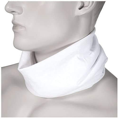 Oramics Unisex Funktionstuch Halsgamasche Nahtlos Schwarz - Multifunktionstuch Uni atmungsaktiv waschbar schnelltrocknend - Mikrofaser Schlauchschal Bandana Schal Stirnband Halstuch Unifarben (Weiß)