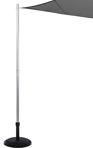 Hespéride - Mât de Fixation pour Voile d'ombrage Gris 50 mm