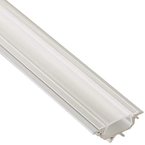 5 Stück SO-TECH® LED Profil-55 Eckprofil 2000 x 22 x 15,6 mm mit klarer Abdeckung