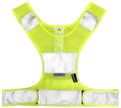Salzmann Reflektierende Laufweste - Atmungsaktive Sportweste aus Mesh-Gewebe - Hergestellt mit 3M Scotchlite