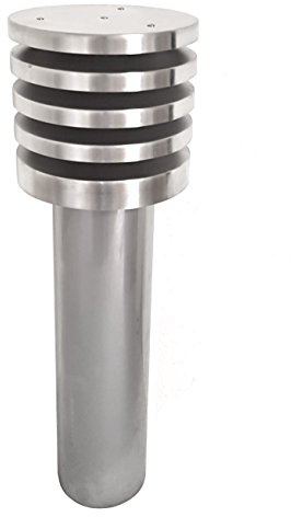 Intelmann Ansaugturm Edelstahl Ø 200 2-teilig Glattrohr 500 mm mit Lamellenhaube
