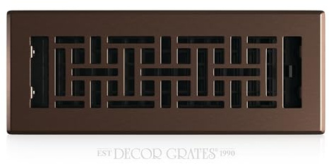 Decor Grates AJH310-RB Registre de Plancher Oriental, Finition Bronze frotté, 3x10