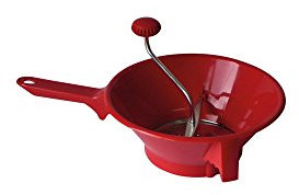 Guillouard 010668 - Passaverdure Manuale in plastica 24 cm, Colore: Ciliegia