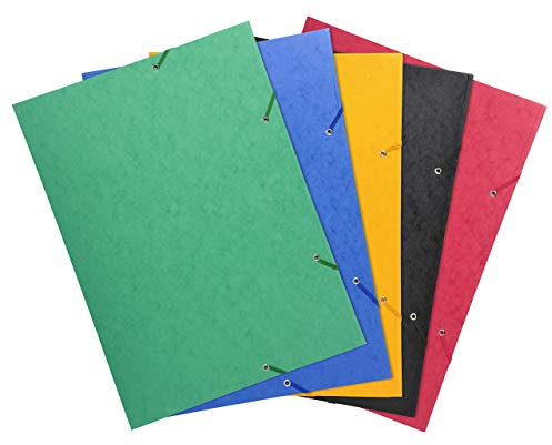 Exacompta 10 x Sammelmappe A3 Karton farbig Sortiert