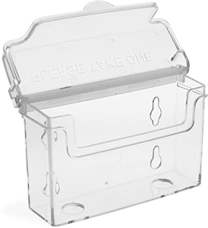 TAYMAR Visitenkartenhalter mit Deckel, Querformat, Transparent