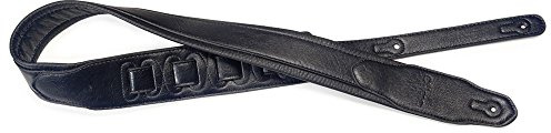 Stagg 22457 SPFL 40 Kunstleder gepolsterter Gitarrengurt schwarz