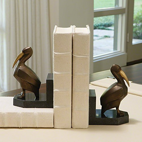 Global Views Deco Pelikan Buchstützen Home Decor Messing