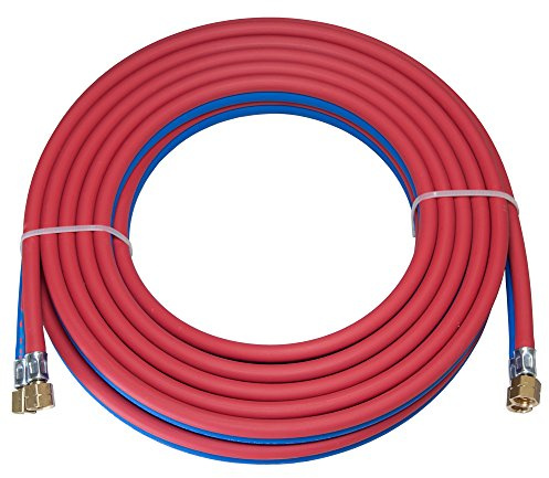 SCAPP Zwillings Autogenschlauch 11/11 (dünn) Acetylen/Sauerstoff, 4, 5, 10, 15, 20, 25, 30, 40, 50 m (Länge 5 Meter)