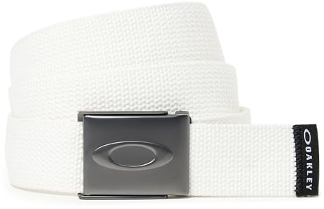 Oakley Ellipse Web Belt Cinturón de Tela elipse, Hombre, Blanco, Talla única