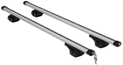 Streetwize - Heavy Duty Anti Theft Aluminium Lockable Car Roof Bars, Roof Rails - 120cm Roof Bars, Supplied with 2 Keys (SWRB4)