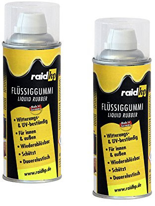Raid HP 380241 Flüssiggummi 800ml TRANSPARENT-MATT Sprühfolie Felgenfolie. Dauerelastische Gummierung für innen und außen für Auto Boot Motorrad Quad Fahrrad Freizeit Hobby