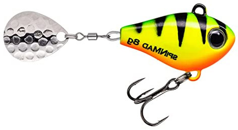 SpinMad Jigmaster Bleikopfspinner 8g - Jig Spinner, Farbe Lieblingsköder:Firetiger