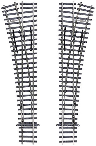 Tillig TT Modellbahnschiene EW2 Rechts 15°, 166 mm