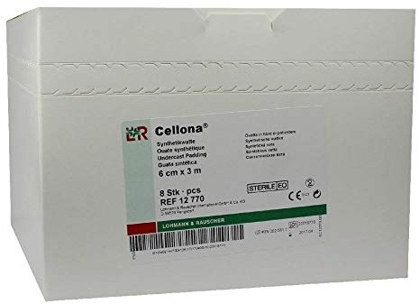CELLONA Synthetikwatte steril 6 cmx3 m 8 St