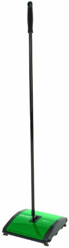 BISSELL BigGreen Commercial BG23 Sweeper with 2 Nylon Brush Rolls, 7-1/2 Cleaning Path, Green, 8.5 - 12