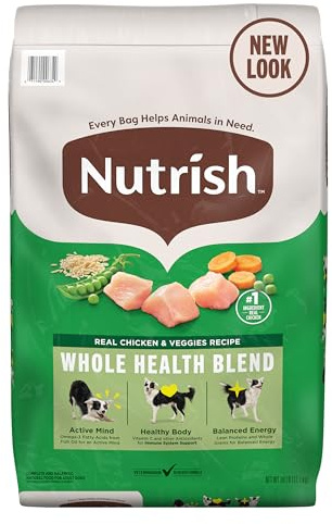 Nutrish Dry Dog Food, Real Chicken & Veggies, 28 lb. Bag (Rachael Ray)