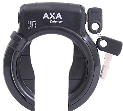 Axa Unisex-Adult 424000 Rahmenschloss, Schwarz/Grau, 10 x 8 x 4 cm