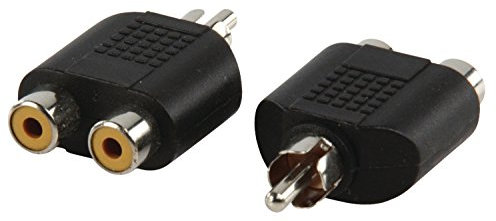 Adaptateur RCA Male Vers 2xRCA Femelle