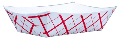 Southern Champion Tray 0429 #500 Southland Paperboard Food Tray, 5 lb Capacity, Red Check (Case of 500)
