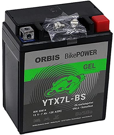 Orbis BikePower YTX7L-BS 50614 12V 6 Ah 120A