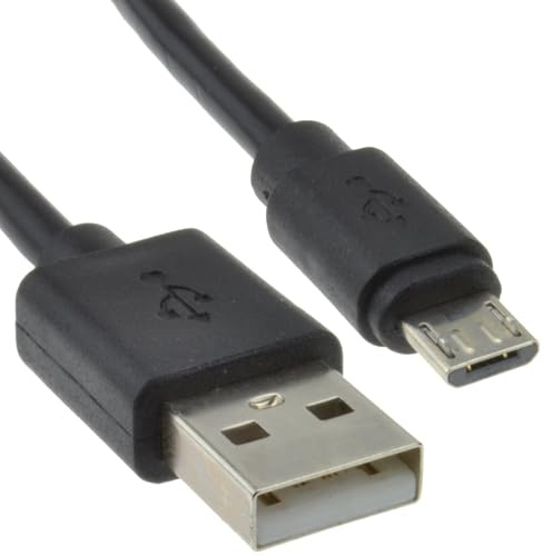 kenable USB 2,0 A Vers Micro B Données et Chargement 24AWG câble 2 m Cordon Noir [2 mètre/2m]