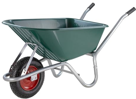 Schubkarre Transportkarre Bauschubkarre 100 Liter mit Kunststoffwanne bis 150kg
