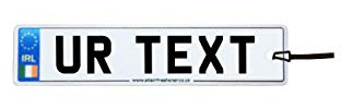 Personalised Ireland Number Plate Car Air Freshener (Custom Birthday License Registration/Fun Xmas Christmas Stocking Filler/Secret Santa/Unique Novelty Scented Gift)