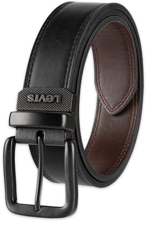 Levi's Men's Reversible Casual Jeans Belt, Black/Brown, 34 (Waist 32), 11LV02KX