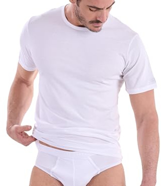 Navigare 516 Maglietta intima, Bianco, X-Large (Taglia produttore:6), Pacco da 3, Uomo