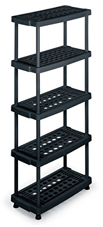 Terry, Regal 8040-5, Modulares Regal mit 5 Einlegeböden, geeignet für den Innen- und Außenbereich - 79x39x176 cm
