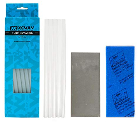 XCMAN Alpine Freeride snowboard skidor bas Ptex Base reparationssats: 5 ptex, metall scraper, sanding sponge