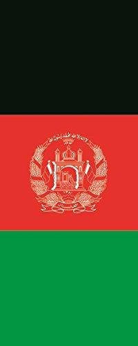 U24 Fahne Flagge Afghanistan im Hochformat Premiumqualität 150 x 600 cm