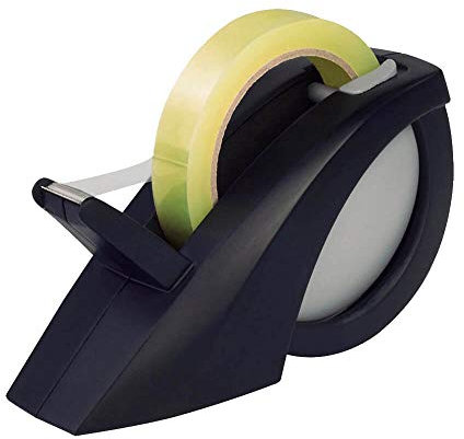 Maped - Dispensador de Cinta Adhesiva - Expert Compact Pro - Porta Celo de Uso Profesional - Base Lastrada y Antideslizante - Para Cualquier Formato de Rollo - Diseño de Color Negro