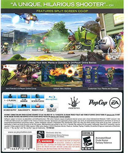 Electronic Arts Plants vs Zombies: Garden Warfare (PS4) Video Game