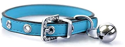 Luniquz Collares para Gatos con Campana Extraíble Ajustable para Gatos Cachorros Pequeños Perros Medianos