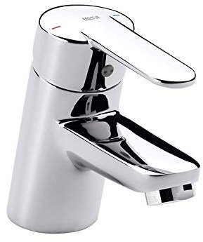 Roca Victoria-N - Grifo monomando para lavabo con desagüe automático, Griferías hidrosanitarias Monomando, Cromo Ref. A5A6025C00