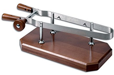 AUSONIA - SUPPORT À JAMBON SERRE-JAMBON PROFESSIONNEL, BASE EN BOIS