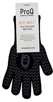 ProQ Ulti-Mitt (Single) – Heat Resistant BBQ Oven Glove – Non-Slip Silicone Oven Mitt – Barbecue Glove for Hot BBQ, Smoker, Grill, Pizza & More, Heatproof Glove