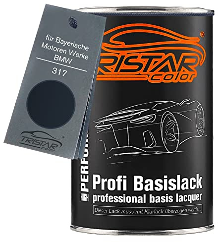 TRISTARcolor Autolack Dose spritzfertig für Bayerische Motoren Werke/BMW 317 Orientblau Metallic Basislack 1,0 Liter 1000ml