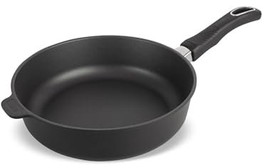 Original Gundel GUSS-BRATPFANNE hoch, Ø 26 cm, Höhe 7,5 cm, BIOTAN-Oberfläche, PFOA-frei, Akku-Therm Boden - fester Stiel