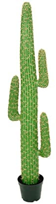 Cactus mexicano artificial en verde, 170 cm de alto, con maceta, decoración grande, cactus ornamentales de plástico