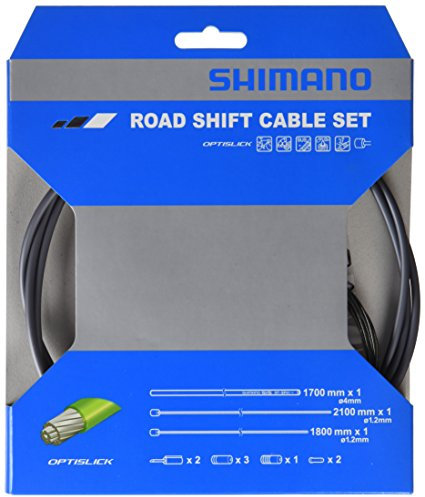Shimano 105 5800 / Tiagra 4700 Road gear cable set, OPTISLICK coated inners, grey