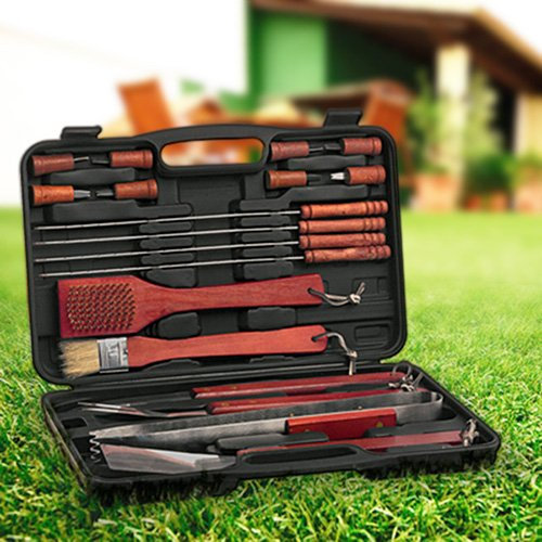 Maletin Utensilios Barbacoa 18 piezas