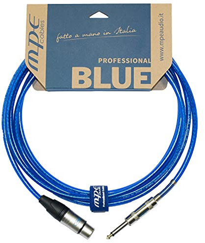 MPE Cavo per microfono assemblato con 1 XLR cannon femmina e 1 jack mono D. 6,3mm MOD MK700S (3 MT)
