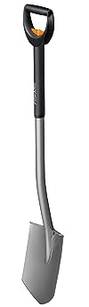 Fiskars Vanga telescopica a punta per terreni duri e sassosi, Lunghezza: 105-125 cm, Acciaio al boro di alta qualità, Nero/Argentato, SmartFit, 1001567
