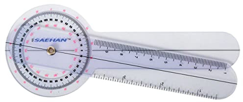 Goniometer Winkelmesser, Stellwinkel, Kurslineal, Schenkellänge 15 cm