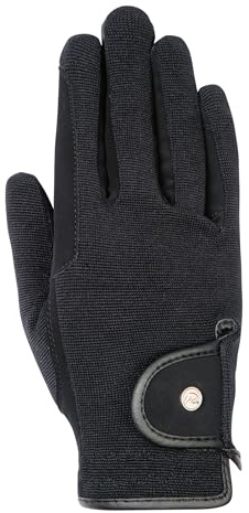 HKM Reithandschuh -Professional Nubuk Lederimitat- Handschuh mit veganem Leder