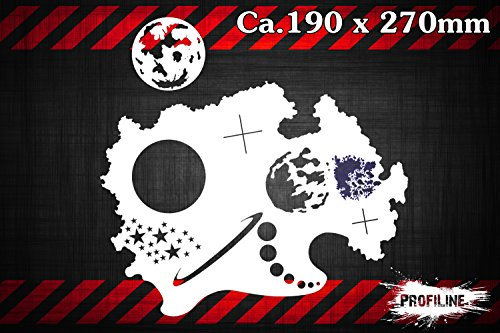 Herterich Products Airbrush Schablone für Weltall, Planeten, Mond, Sterne | Kleine Moon Stars Stencil | Lasergeschnittene Präzision | Wiederverwendbar und Lösemittelresistent | 15x10cm