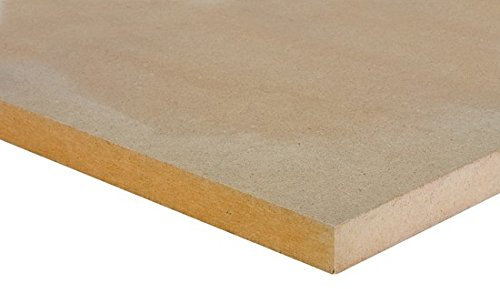 Pannello MDF da 10 mm per mobili e ripiani in legno con fibra a media densità, L x l x h (mm):250 x 250 x 10.